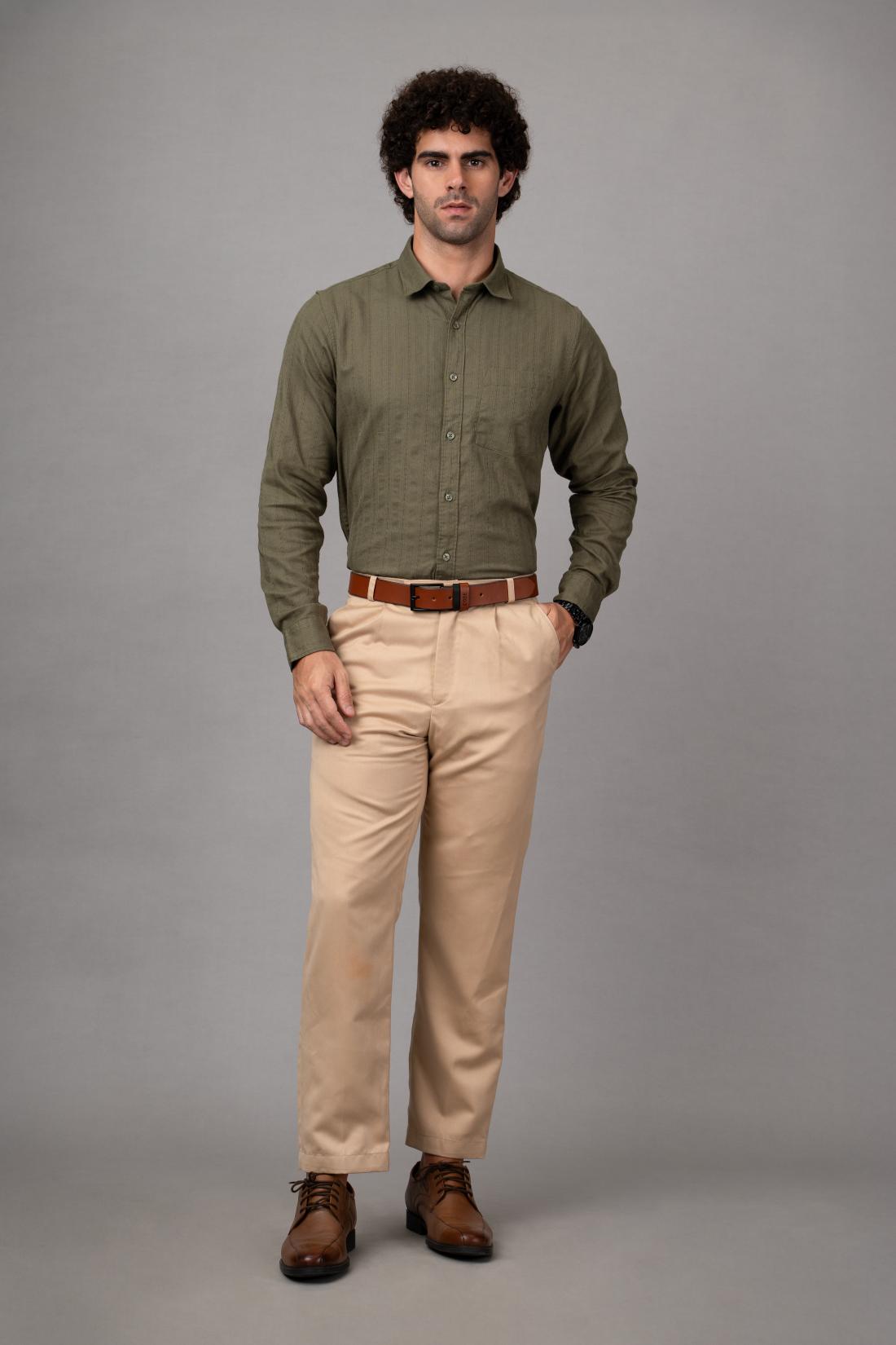 Men’s Formal Shirt- Moss Green