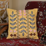 Moonlit Garden – Yellow Pink - Cushion Cover