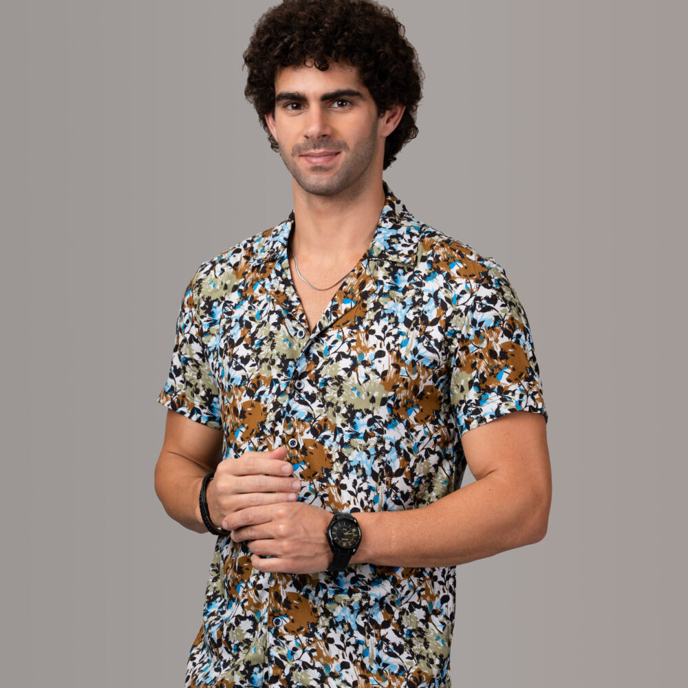 Men’s Semi Formal Half Shirt - Mix Colour