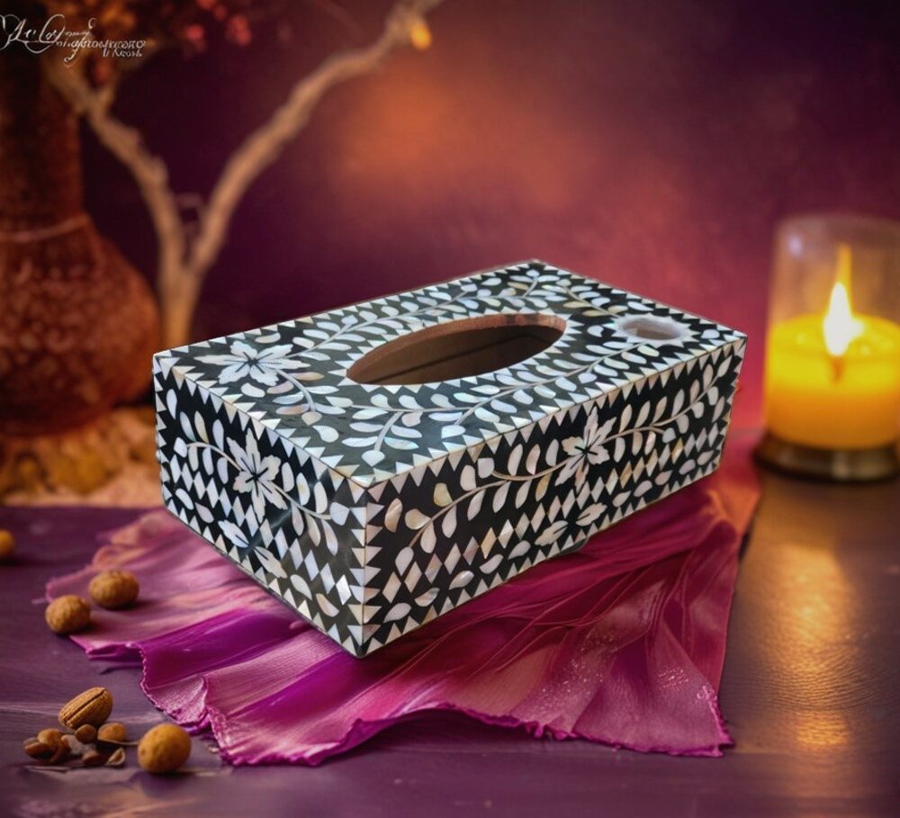 Tissue Box Mother of Pearls