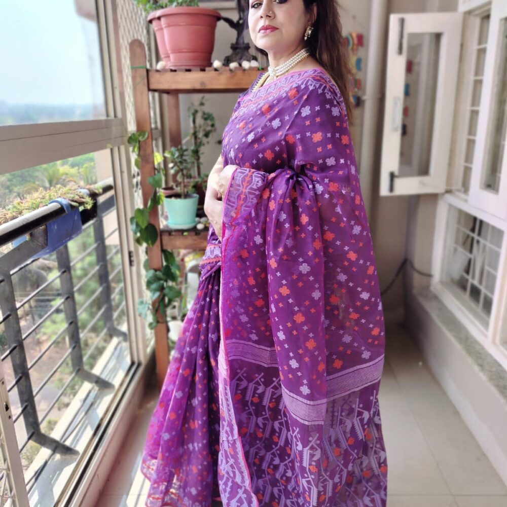 Dhakai Jamdani Saree