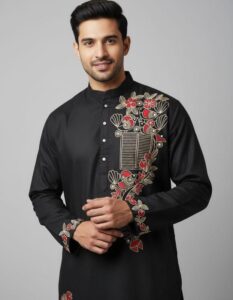 Black Men Kurta