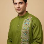 Green - Emerald Baagh Men's Kurta